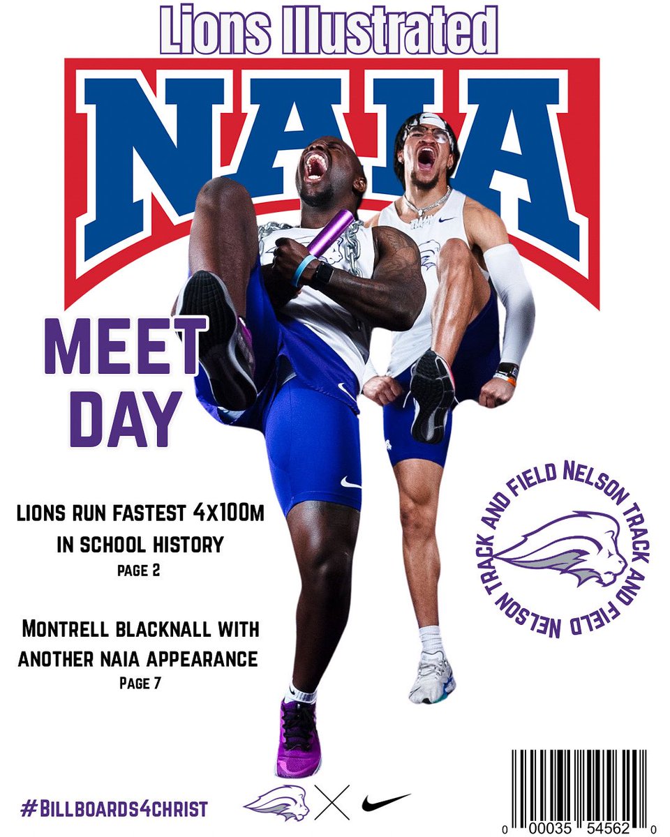 Day 1 of NAIA nationals begins today! 🦁

live.crossroadstiming.com/meets/691629/e…