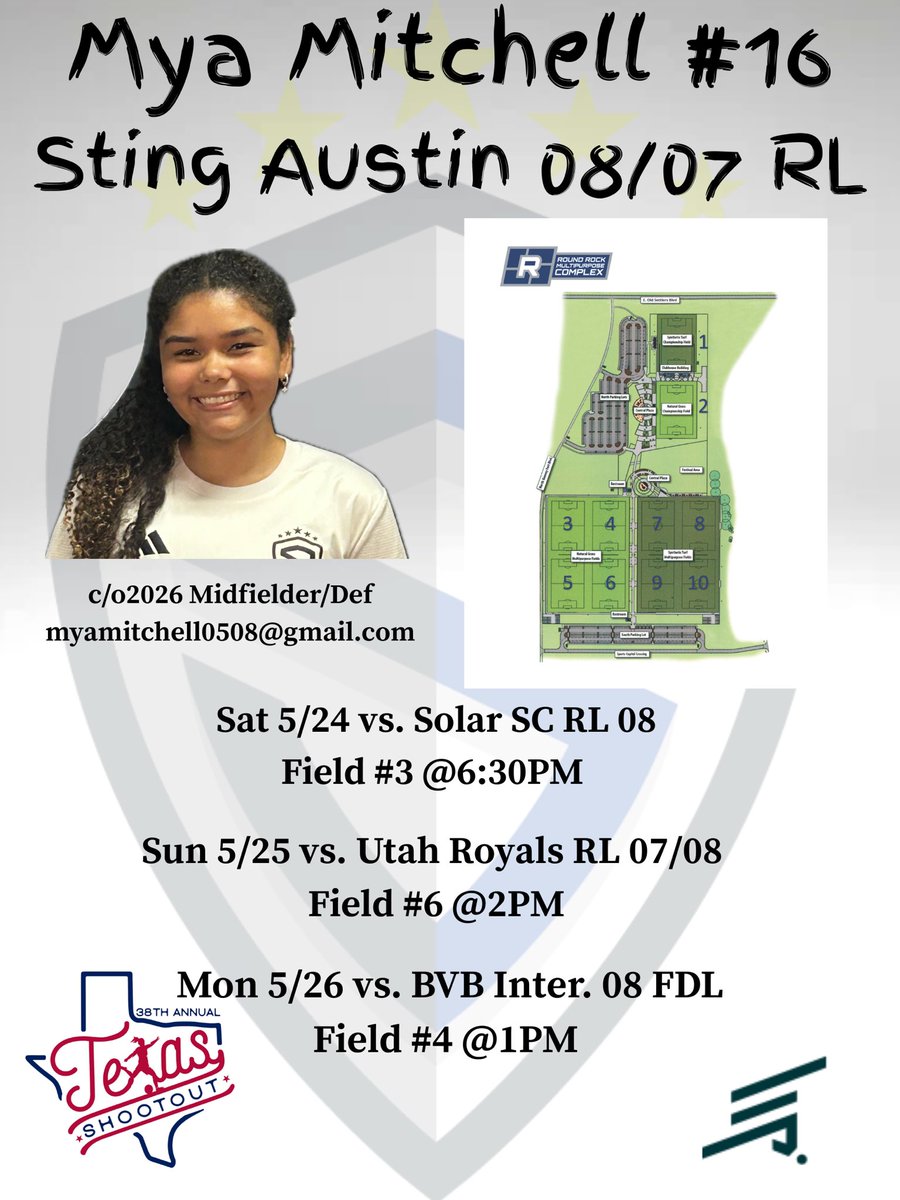 MyaMitchell26's tweet photo. Come cheer us and all our Stingmates on in the Texas Shootout this weekend! @PrepSoccerTX @JREskilson @grtorres @ImYouthSoccer @ImCollegeSoccer https://t.co/5iKztYhiZr