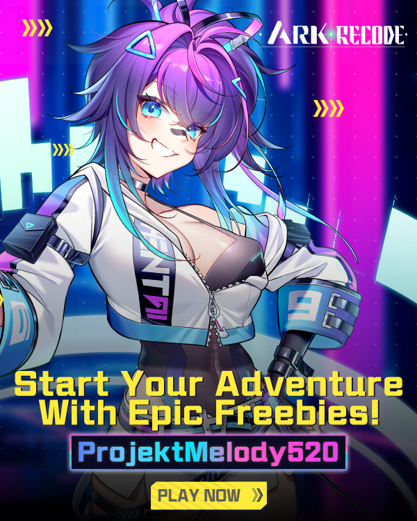 NutakuOfficial's tweet image. In case you missed it, the one &amp;amp; only @ProjektMelody has come to Ark Re:Code on Nutaku 🫶

To celebrate we've got a Limited-Time code for you all, don't miss these free Recruit Contracts &amp;amp; Energy!!