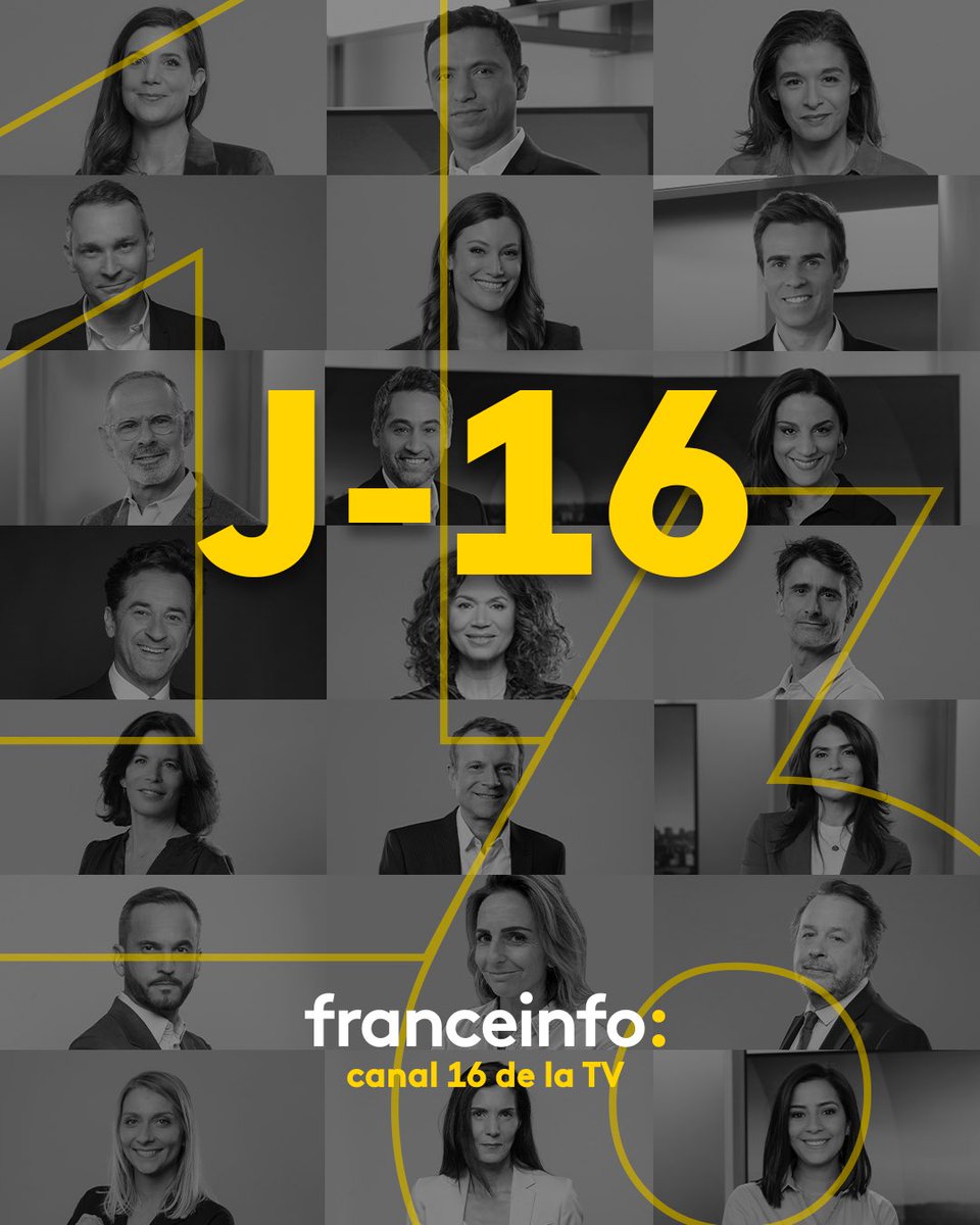 Jean-Baptiste Marteau (@jbmarteau) on Twitter photo 🟡 #franceinfocanal16 | <a href="/franceinfo/">franceinfo</a> change de canal !
La chaîne se renforce et poursuit son rôle de service public pour offrir à ses 5,2 millions de téléspectateurs une information factuelle, vérifiée et sourcée.
🗓️ RDV le 6 juin 🟡 #franceinfocanal16 | <a href="/franceinfo/">franceinfo</a> change de canal !
La chaîne se renforce et poursuit son rôle de service public pour offrir à ses 5,2 millions de téléspectateurs une information factuelle, vérifiée et sourcée.
🗓️ RDV le 6 juin