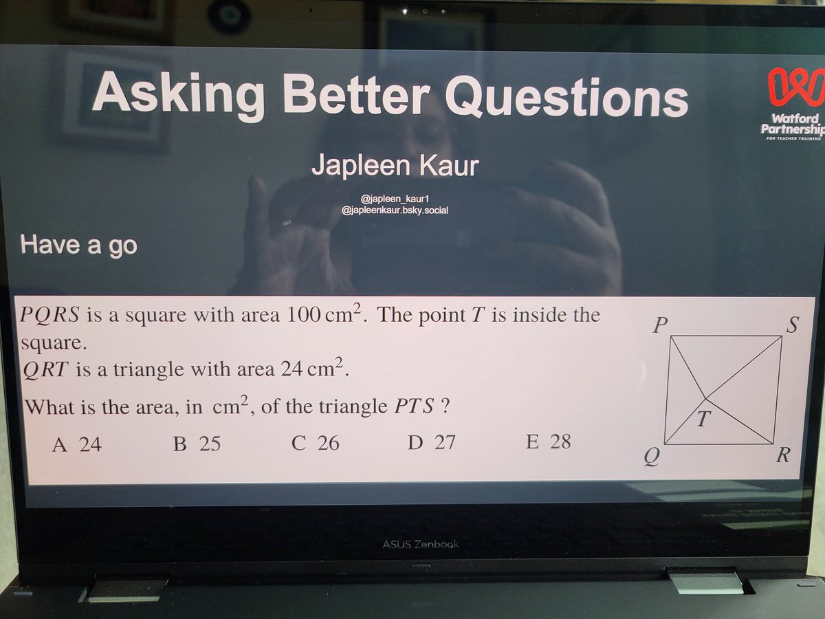 Delivered a CPD on questioning for <a href="/WPfTT/">The Watford Partnership for Teacher Training</a> yesterday. Went well.