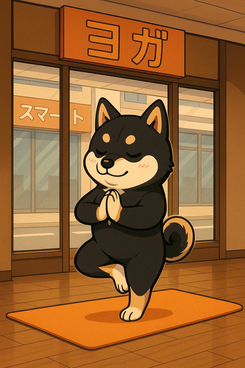 Calm and unhurried, doing yoga on my mat. 

Everything's aligning.
$OSAK