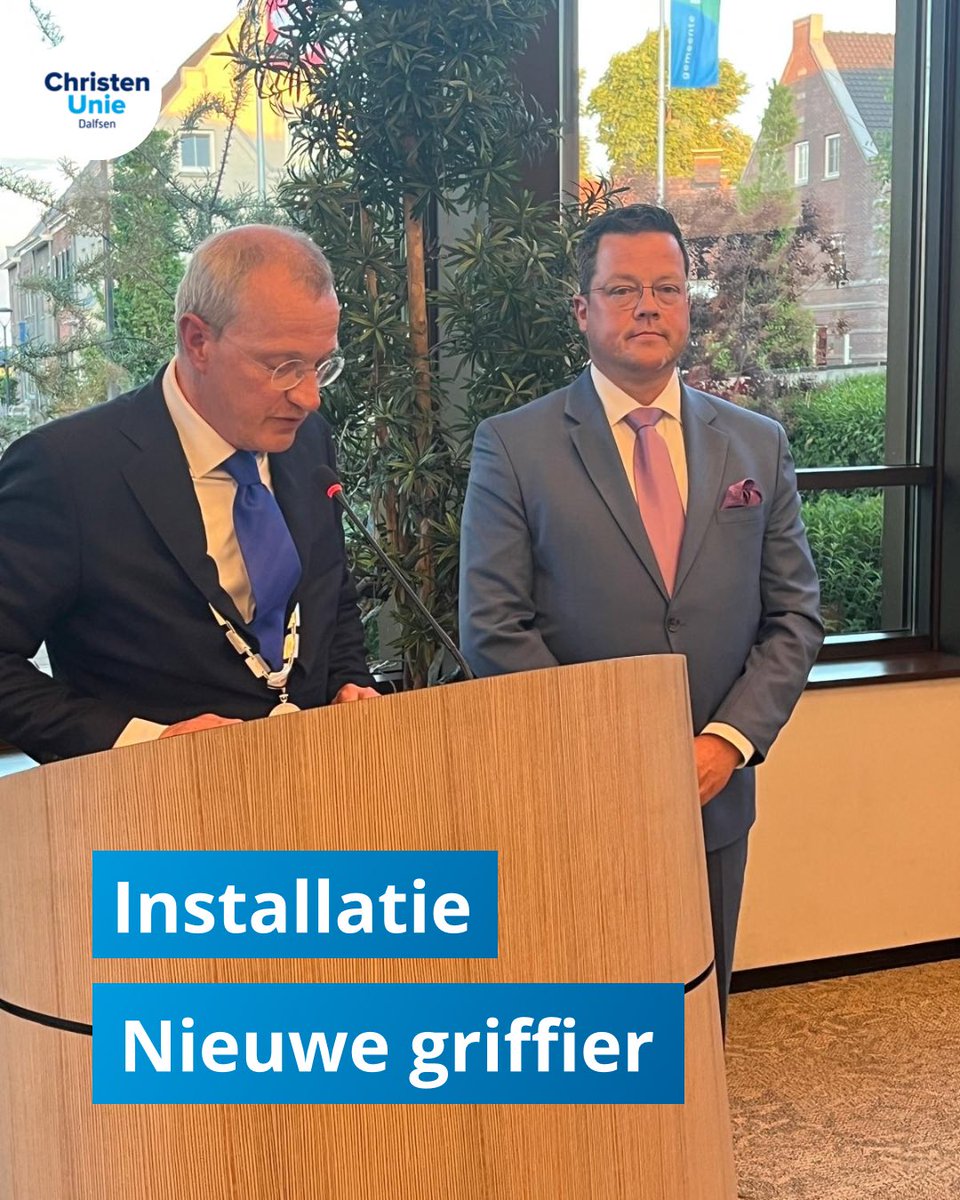 Afgelopen maandag werd Johan Paul de Groot beëdigd als griffier van de gemeenteraad. Hij volgt hiermee Joost Leegwater op, die eind vorig jaar afscheid nam.

Wij wensen Johan Paul veel succes en werkplezier!