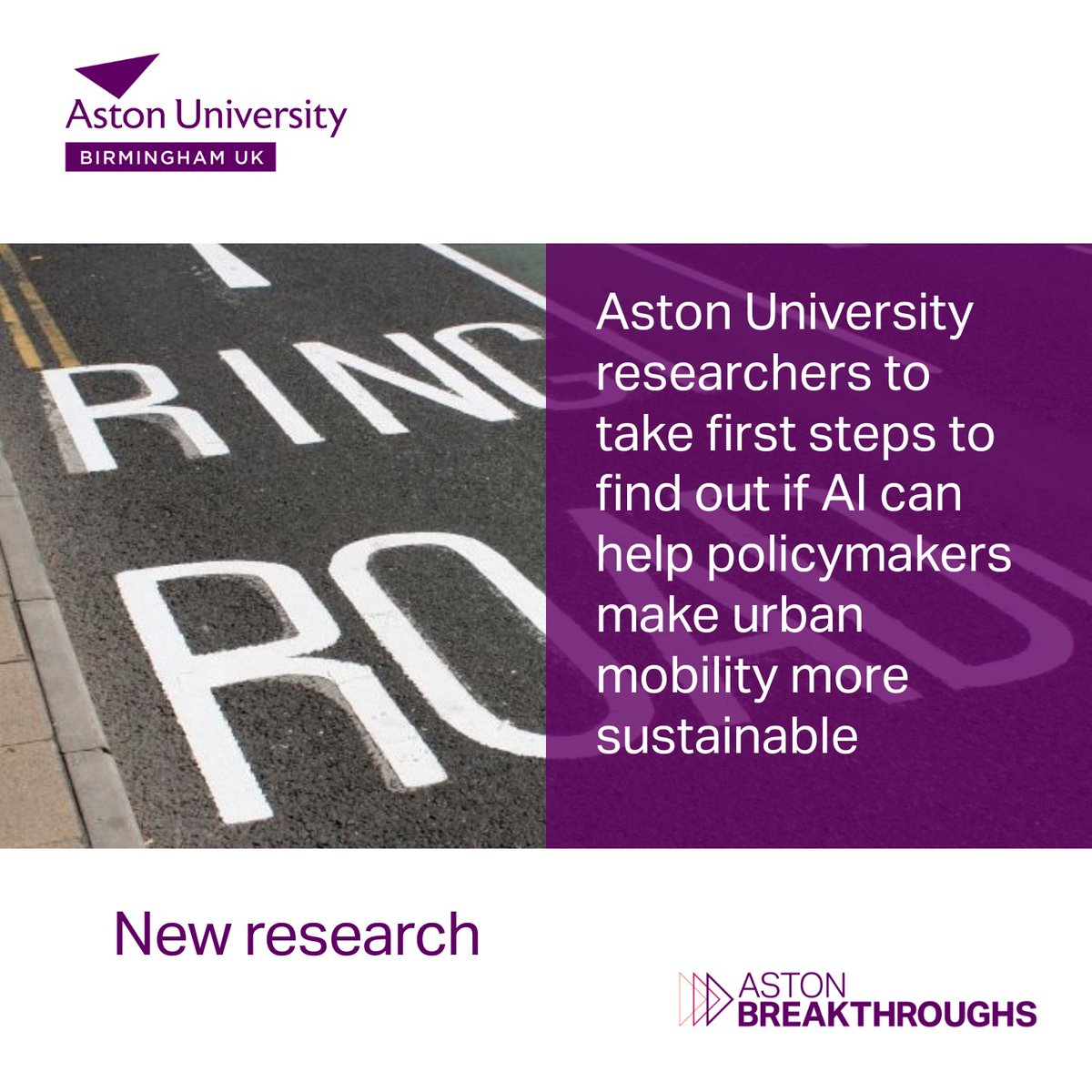 Aston University PR (@astonpress) on Twitter photo 🚊🤔|Researchers <a href="/AstonEPS/">Engineering@Aston</a> & <a href="/AstonBusiness/">Aston Business School</a> to explore how AI can help urban mobility planners
🏙️They are to investigate AI-driven policy tools’ potential to create greener cities
🌍Project to benefit from expertise of five European universities
👉tinyurl.com/3nyfha5v 🚊🤔|Researchers <a href="/AstonEPS/">Engineering@Aston</a> & <a href="/AstonBusiness/">Aston Business School</a> to explore how AI can help urban mobility planners
🏙️They are to investigate AI-driven policy tools’ potential to create greener cities
🌍Project to benefit from expertise of five European universities
👉tinyurl.com/3nyfha5v