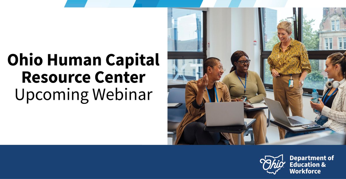 Join us for a webinar about Ohio's new Human Capital Dashboard. Register for this session to learn how workforce profile reports can provide insights to help with local decisions. 

🗓 June 4 at 10 a.m. 

Details: education.ohio.gov/Media/Ed-Conne…