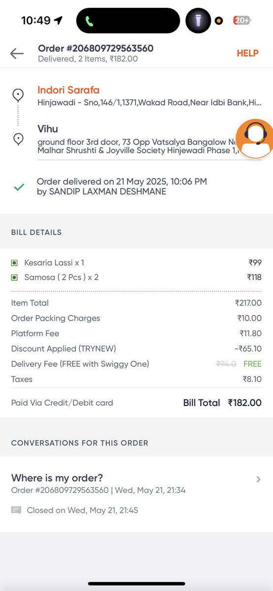 wevkook's tweet photo. @Swiggy @SwiggyCares  i have order something and they delivered something and now these swiggy guys are not taking responsibility for their actions, i was asking for my refund and they are asking to me write an email to them??? They should refund customers money then and there . https://t.co/EDtFbF9f1d