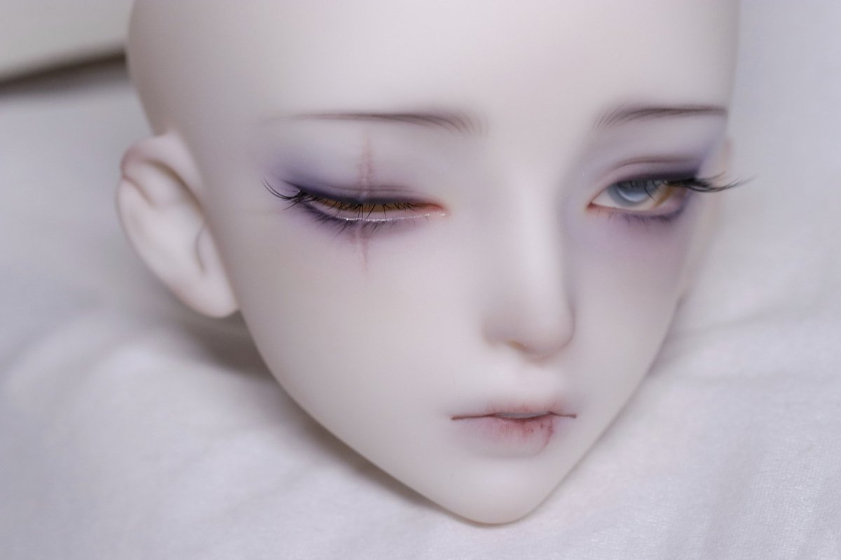 blackjelly_'s tweet photo. #bjd #bjddoll #bjdfaceup #bjdmakeup https://t.co/lTUwwGSlO3