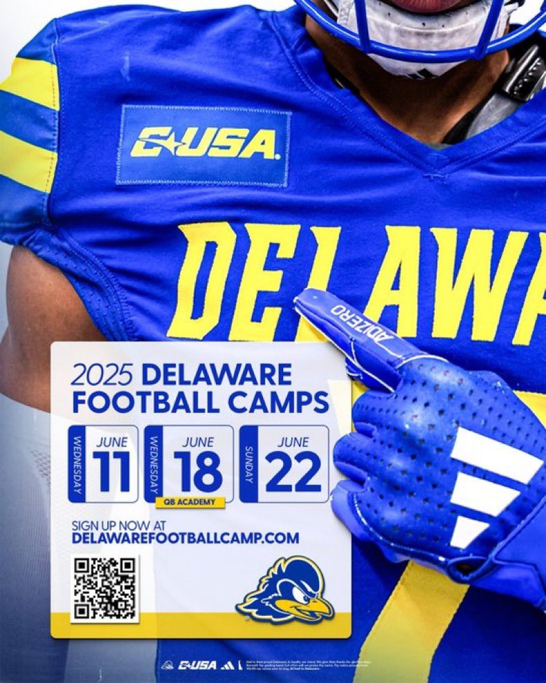 Thank you <a href="/BenRubenstein_/">Ben Rubenstein</a> for the invite to <a href="/Delaware_FB/">Delaware Football</a> camp!!!
<a href="/coachkline76/">Thomas Kline</a> <a href="/FootballDwest/">DWest Football</a>