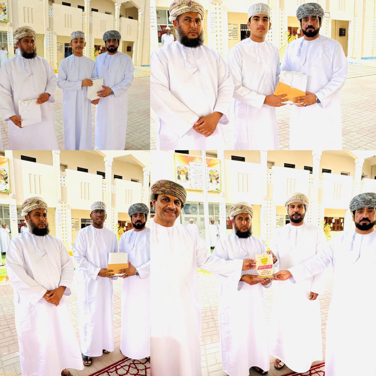 تحت رعاية أ. خالد القاسمي المشرف الإداري للمدرسة تم
تكريم الطلبة المشاركين في مسابقة الفنون التشكيلية لحصولهم على المركز الثاني على مستوى مدارس محافظة شمال الباطنة
بقيادة معلم الفنون التشكيلية
أ. أحمد الجهوري