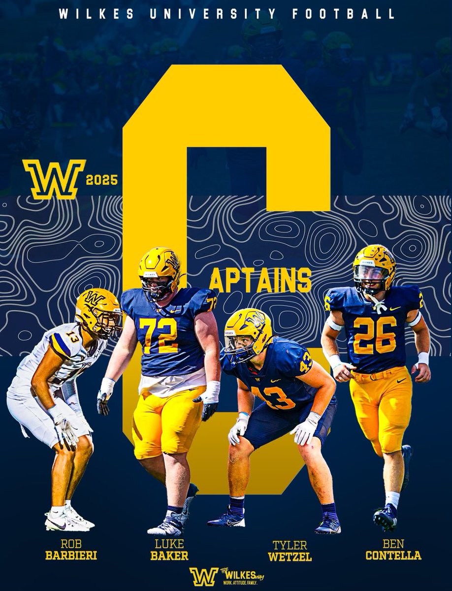 Chosen by the team, leading for the team. 

🚨Meet the 2025 Wilkes University Football Captains!🏈

#TheWilkesWay
#explore
#fyp