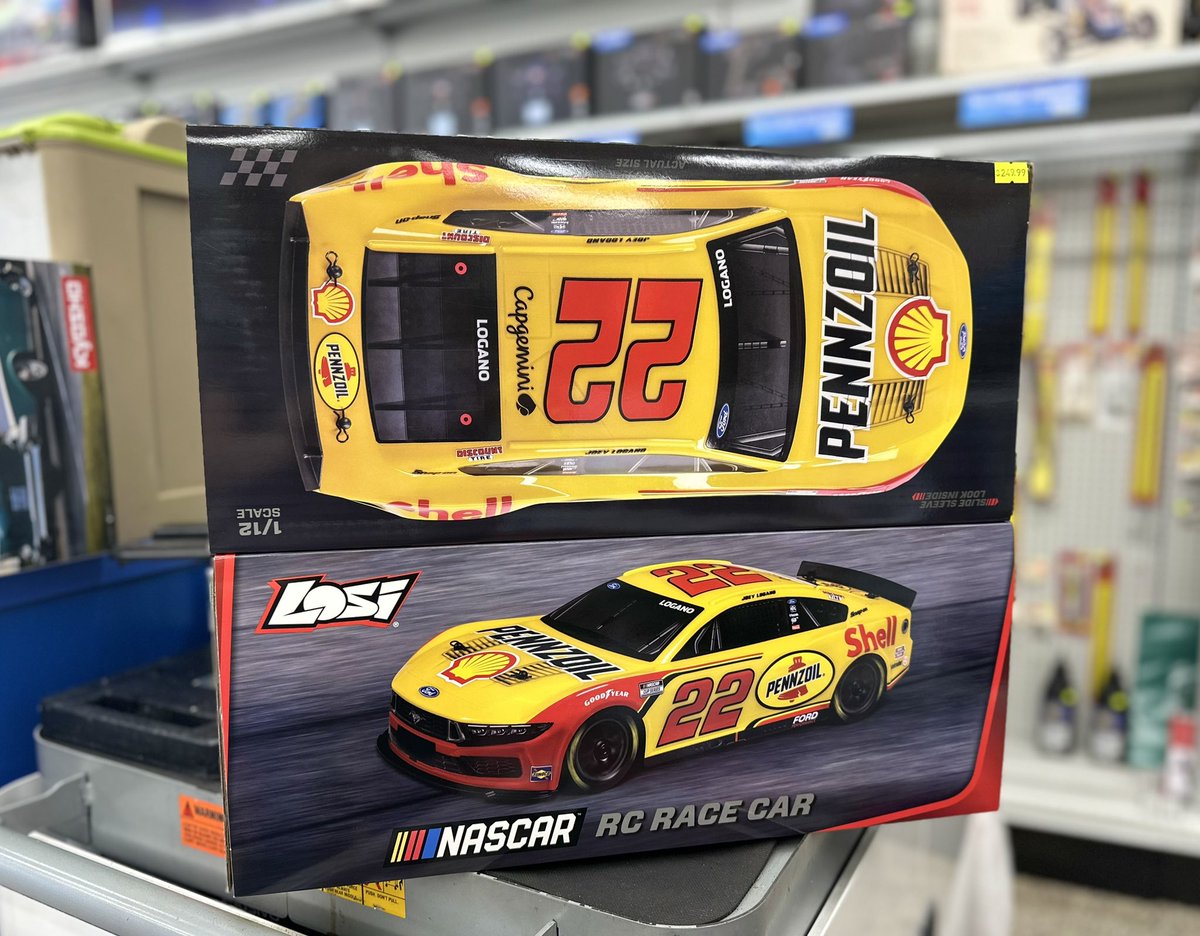 The all new Losi NASCAR race car is here!🏎️Limited stock available, stop by and grab yours today.