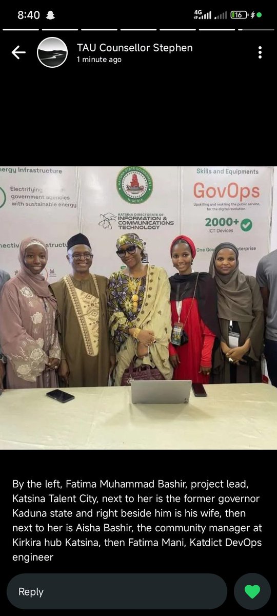 Miss_fatyyy's tweet image. Day 1, @ArewaTechFest 2.0 done and dusted with excellent and amazing speeches and guests who showed up.@bosuntijani, @elrufai, @9aufal @devkaahl, @KTP92 

#arewatechfest #SpotlightOnKatsina #Tech4All