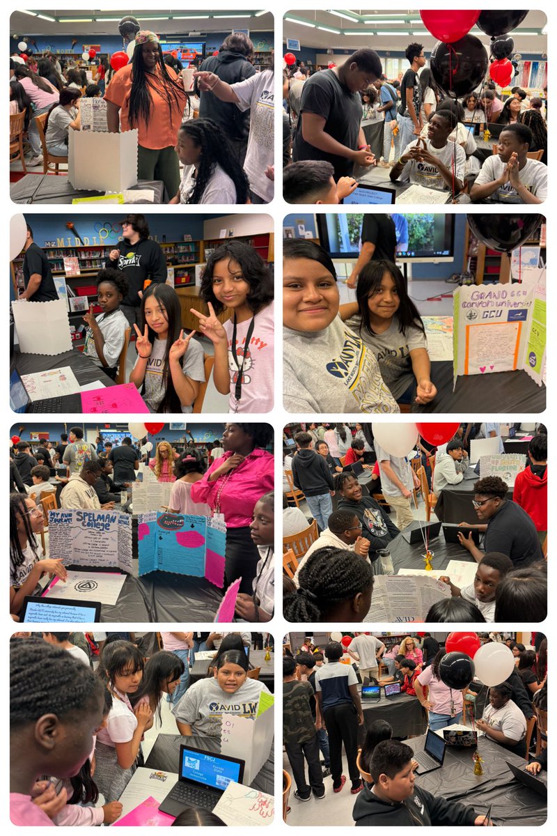 LWMSWarriors's tweet photo. 🎓🔥 AVID in Action!
Our end-of-year AVID Showcase was a celebration of growth, determination, and college-ready greatness!
AVID students took center stage in a gallery walk, sharing their college research projects and answering real questions about GPA, tuition, admissions, and the path to higher ed. 🧠🎓
The school community showed up to support and ask thoughtful questions.
Meanwhile, our AVID students wrapped up the day with a little fun—AVID Bingo 🎯, peer celebrations 🤝, medals 🏅, and well-earned certificates!
Here’s to the journey, the joy, and the leaders they’re becoming. 💥
#AVIDExcellence #CollegeReady #LWMSWarriors #FutureLeaders #AVIDStrong
@CaelethiaTaylor @AP_Makowski @LaquandraGolf @ExpatEducatorTJ