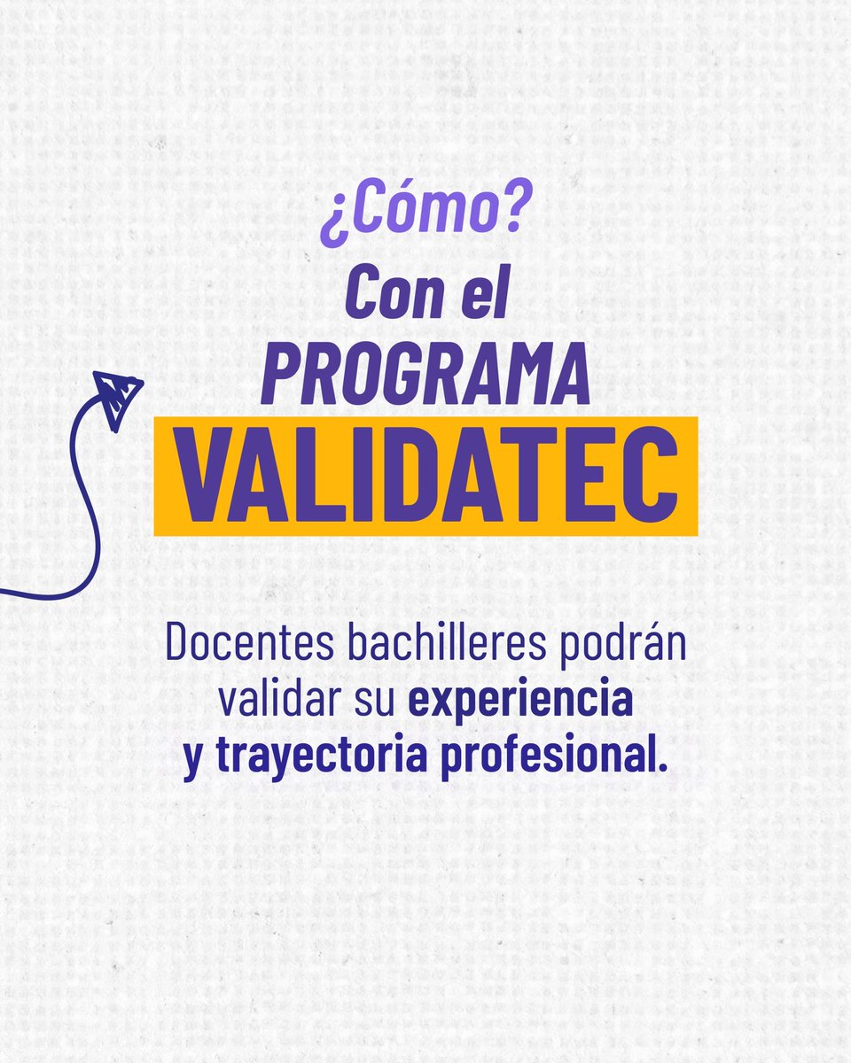 ComunicacionEc's tweet photo. Con el programa #ValidaTec, docentes bachilleres pueden validar su experiencia y obtener un título de tercer nivel en educación. 

Más info ℹ️ https://t.co/WgKEyqkwSO
Postula en ➡️ https://t.co/wQAXssMmTp

#ElNuevoEcuador 🇪🇨 https://t.co/vzQ3T4uzn5
