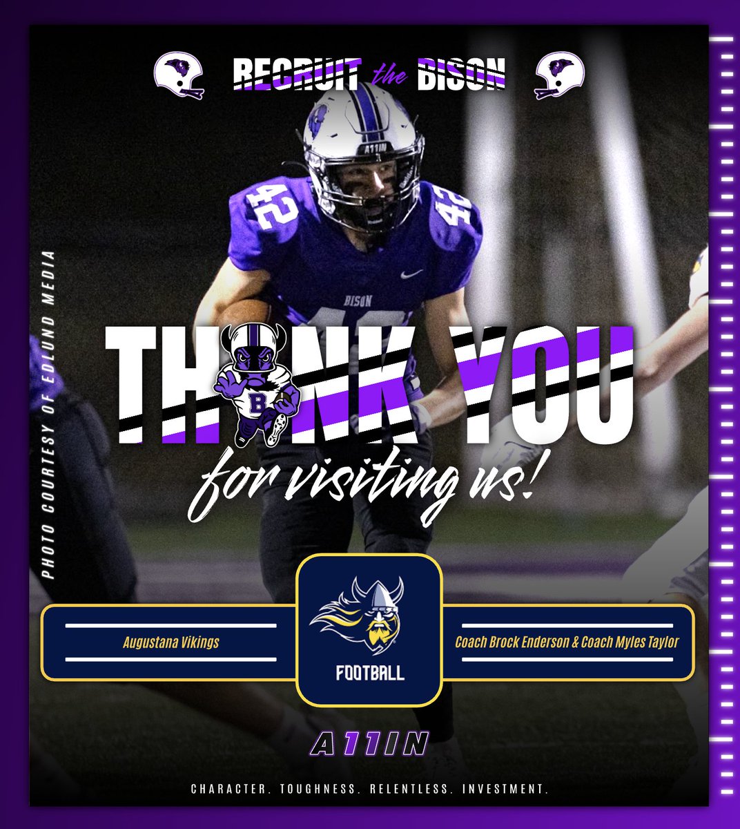 Bison Football (@gobisonfootball) on Twitter photo Thank you to <a href="/Coach_Enderson/">Brock Enderson</a> and <a href="/CoachMylesT/">Coach MT</a> of <a href="/AugieFB/">Augustana Football</a> for coming to BHS this afternoon to learn more about our kids & football program! ๐ค
#RecruitTheBison ๐ฆฌ๐ Thank you to <a href="/Coach_Enderson/">Brock Enderson</a> and <a href="/CoachMylesT/">Coach MT</a> of <a href="/AugieFB/">Augustana Football</a> for coming to BHS this afternoon to learn more about our kids & football program! ๐ค
#RecruitTheBison ๐ฆฌ๐