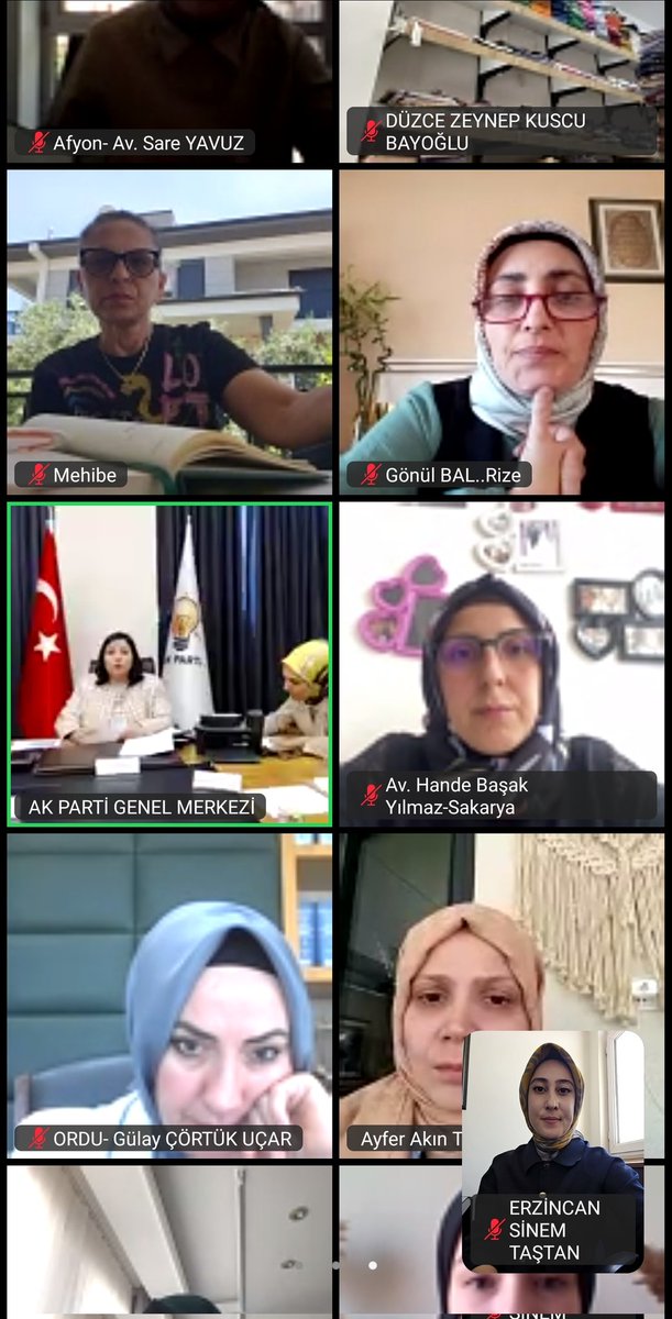 Genel Merkez Kadın Kolları Başkanımız Sayın <a href="/tugbaisikercan/">Tuğba IŞIK ERCAN</a> ve Kadın Kolları Seçim İşleri Başkanımız Sayın <a href="/selverakkoyun/">Av.Selver Akkoyun Korkmaz</a> katılımlarıyla 81 İl Kadın Kolları Seçim İşleri Başkanları ve Bölge Koordinatörlerimizle online toplantımızı gerçekleştirdik.