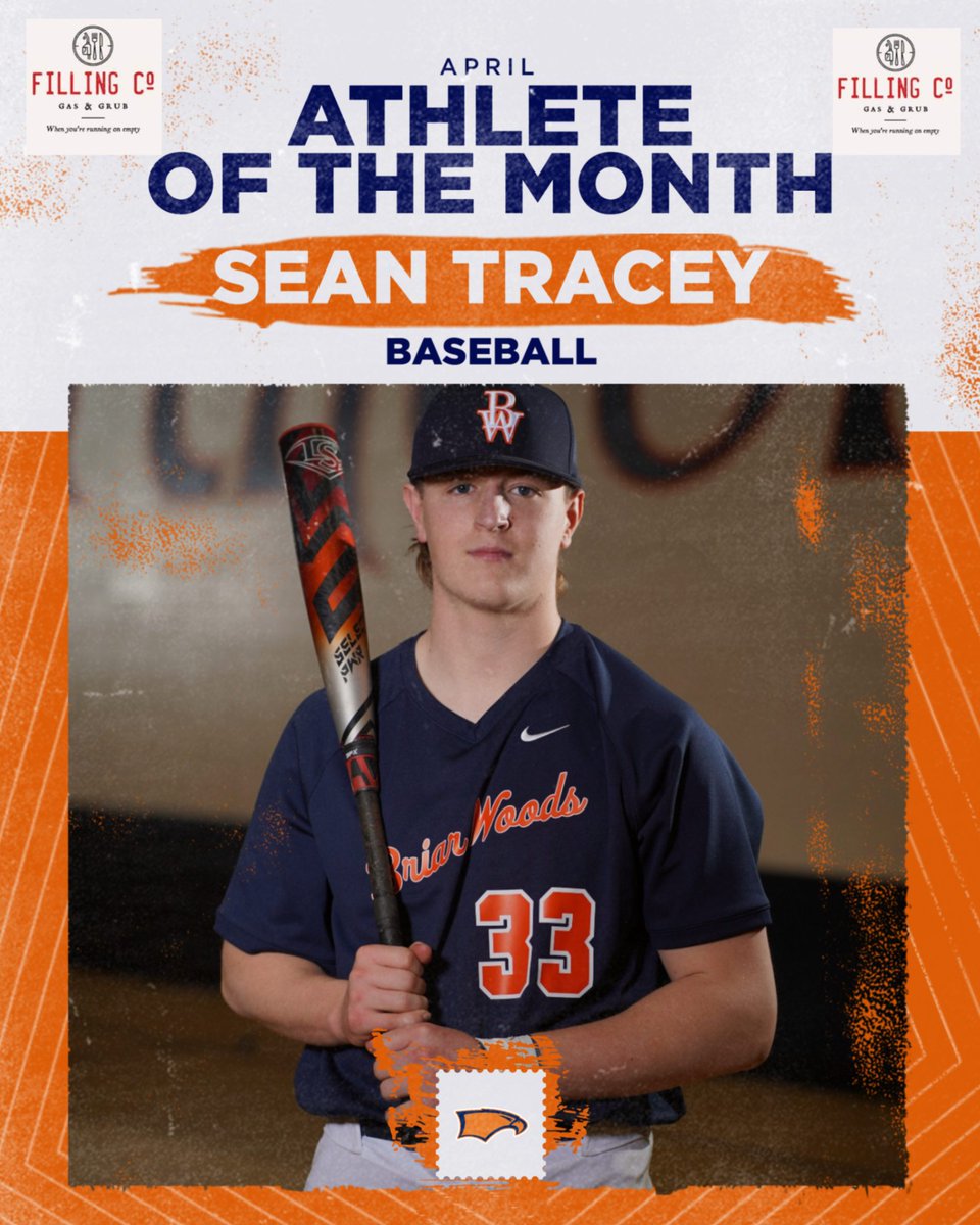 Congrats to Senior Baseball player Sean Tracey for being selected as the Male April Athlete of the Month. In 2 starts he had a 2.62 ERA and 8 Ks.  He is also hit .333 with 3 RBIs and 2 Runs Scored.