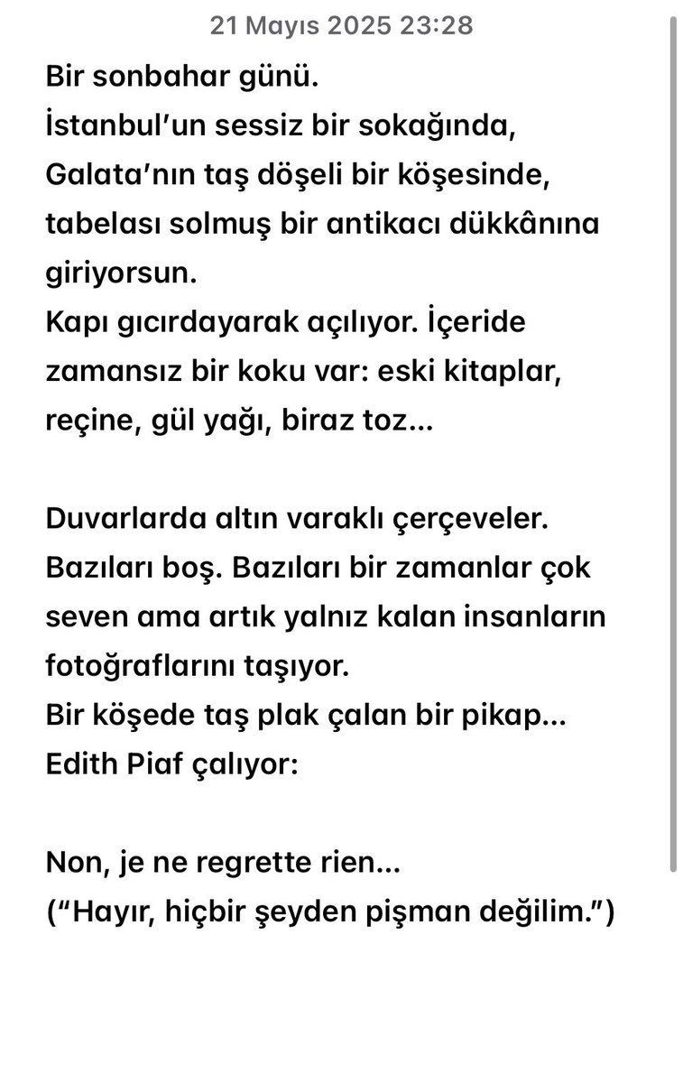 Ruhum hep kendi hayalinde kendi halinde kendi zamanında