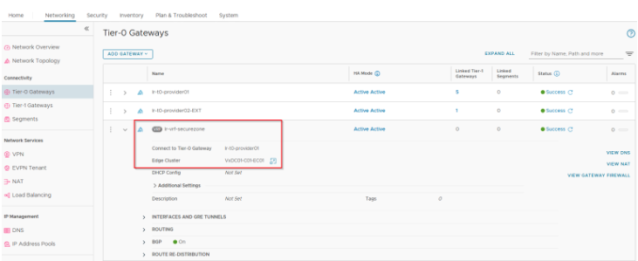vSphere Supervisor Networking with NSX and AVI – Part 7 – vSphere Namespace with Dedicated T0 VRF Gateway dy.si/sCHGRB