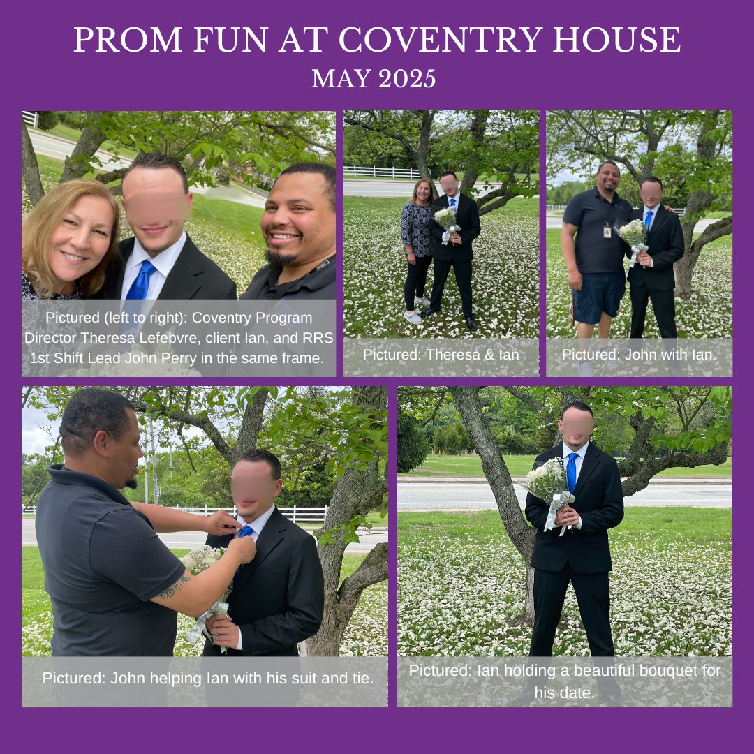 CommSol_Inc's tweet photo. 🎉 Prom milestone alert! Meet Ian*—a bright young man in our Coventry House youth program in RI. Last weekend, Ian headed to Vermont to attend prom with his girlfriend—and he couldn’t have been more excited! 💐🕺 #CSICommunity #atriskyouth https://t.co/g3RtuHv522