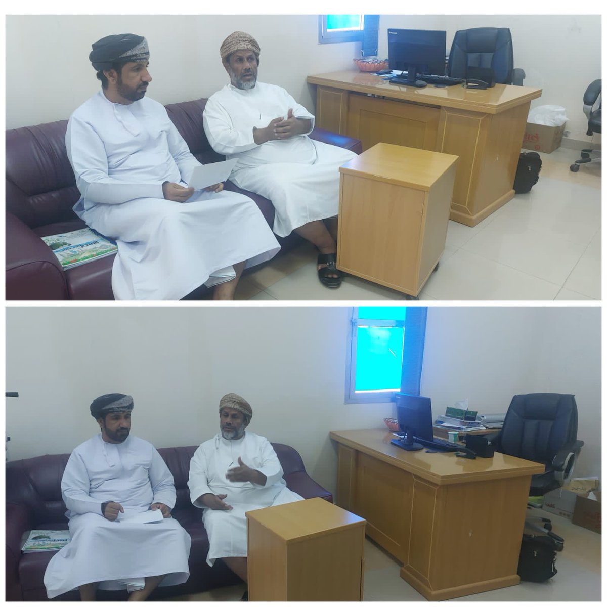 نفذ أ.سعيد القريني مشرف مادة الدراسات الإجتماعية زيارة إشرافية قام خلالها بمتابعة اعمال الطلبة ومناقشة مستوياتهم مع أ.أحمد السعيدي معلم المادة.