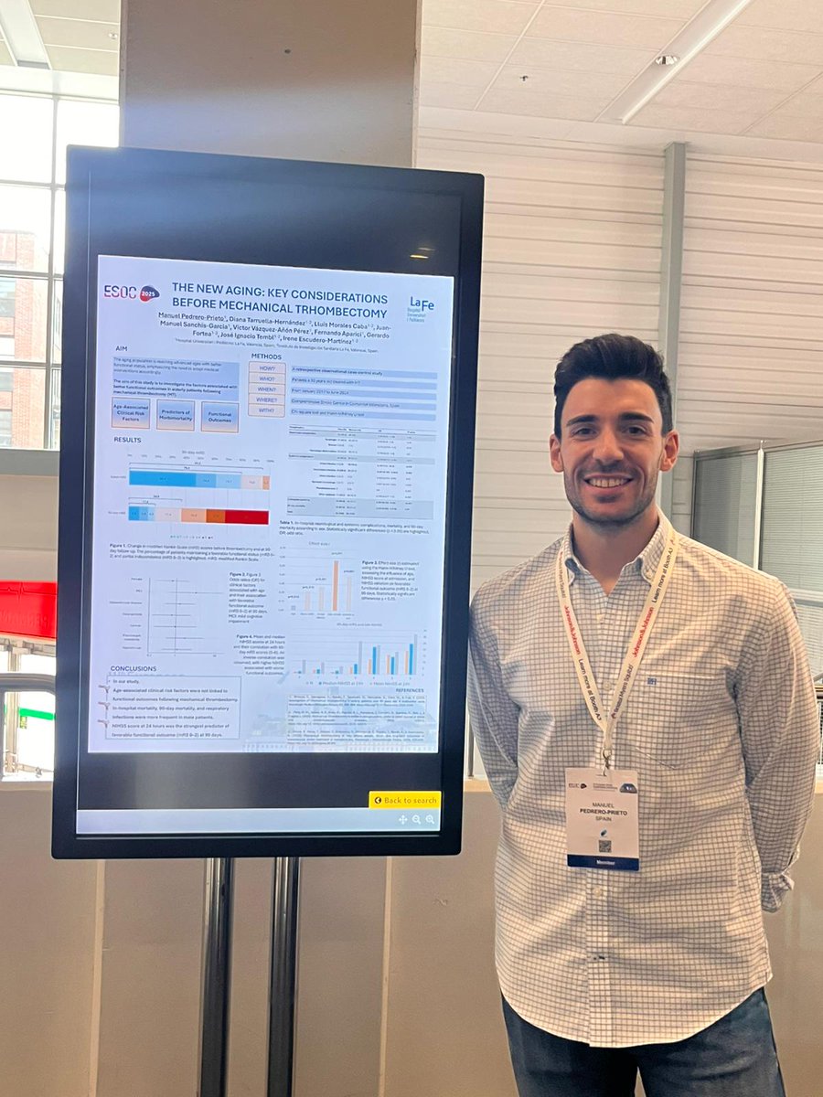 Equipazo del <a href="/HospitalLaFe/">HospitalLaFe</a> en el Congreso Europeo de Ictus #ESOC2025 #VoiceOfStroke