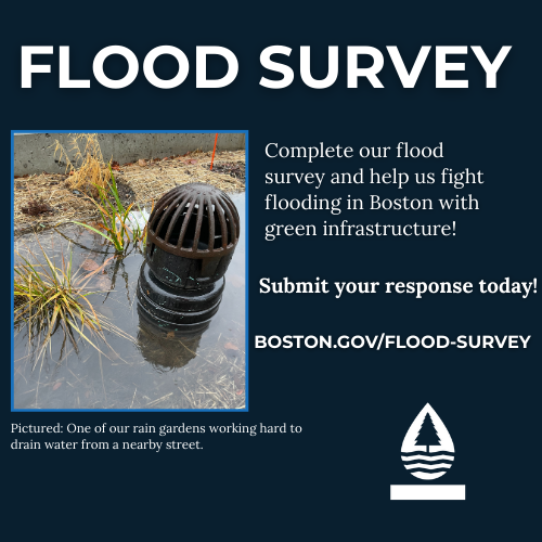 BosGreenIn's tweet photo. With Boston expecting a big nor'easter in the next few days, it's as important as ever to help the city keep track of areas prone to flooding. If you see flooding, give us a shout at https://t.co/jjbDsbbt9i https://t.co/f5hZ9YmTit