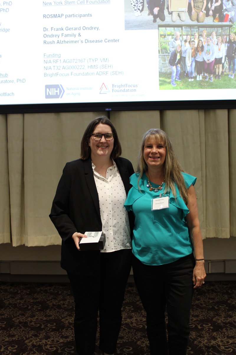 With the support of Dr. Frank Ondrey, the RADC is pleased to present the Martha Ondrey Postdoctoral Prize to Sarah Heuer, PhD.

Dr. Heuer presented on leveraging human stem cells to elucidate how polygenic risk affects cellular state transitions &amp; communication networks in AD.