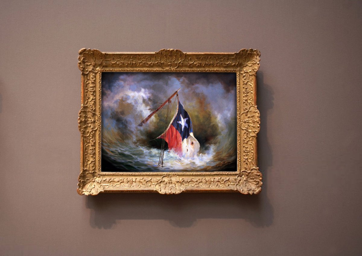 El momento en que la Esmeralda desaparece con la bandera en alto bajo las aguas de Iquique. No hubo rendición.