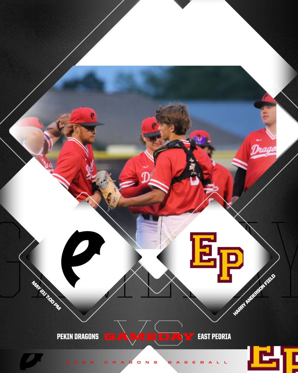 Final Mid Illini Conference and Home game for the Dragons tonight! 7pm first pitch vs EP under the lights at beautiful Harry Anderson Field!
