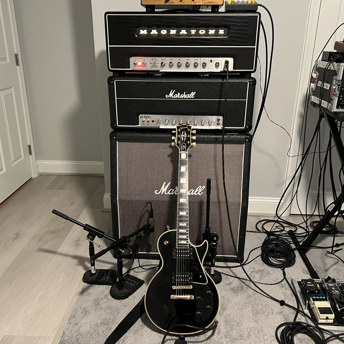 JacobChroussis's tweet photo. The instrumental EP is coming up on the final stages! I have one guitar track left to record on 4 songs, solos, and about a minute of acoustic layers, then it’s off to mixing, mastering, and release! I’m hoping to finish recording within the next week or two.

It’s coming! 🤘😁🤘 https://t.co/CJrR2HEGLq