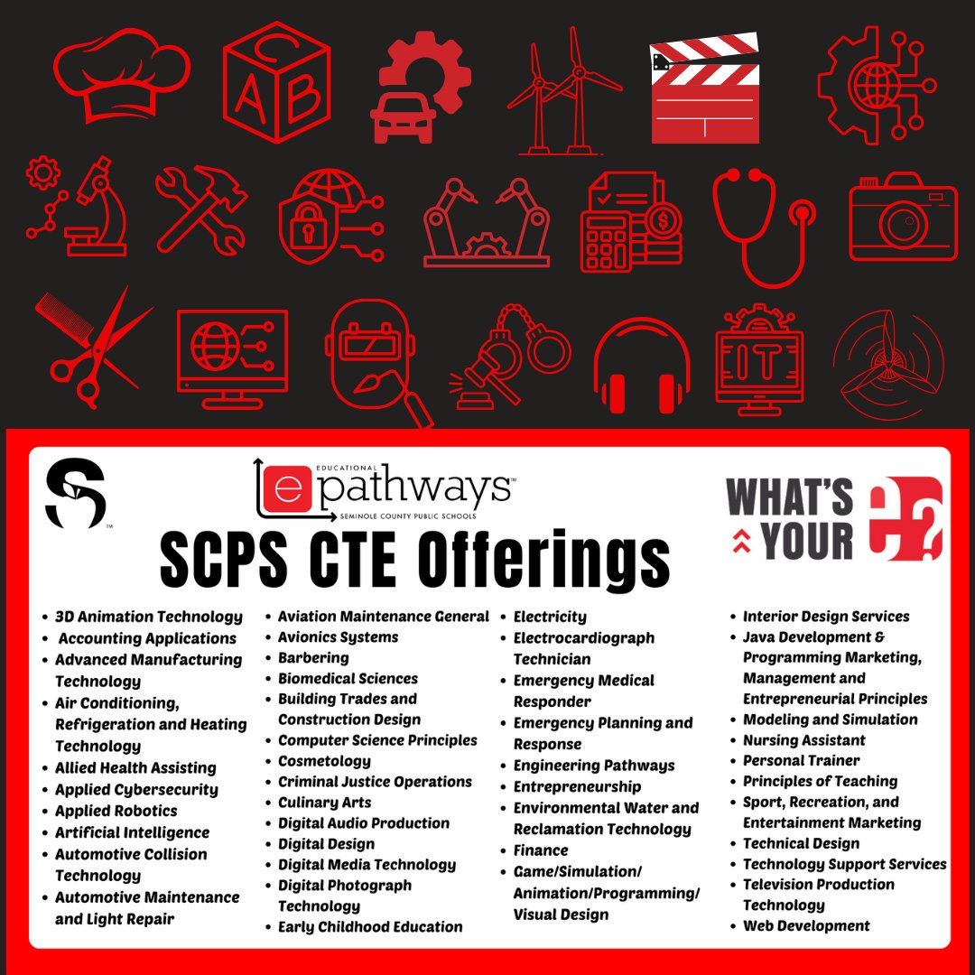 🎓 Attention Class of 2024–2025 Seniors! As you walk across the stage over the next week, remember your journey doesn't have to end here. Join the CTE Alumni Network to stay in touch, share success stories, and grow your network. Visit tinyurl.com/SCPSCTESeniors     
#WhatsYourE
