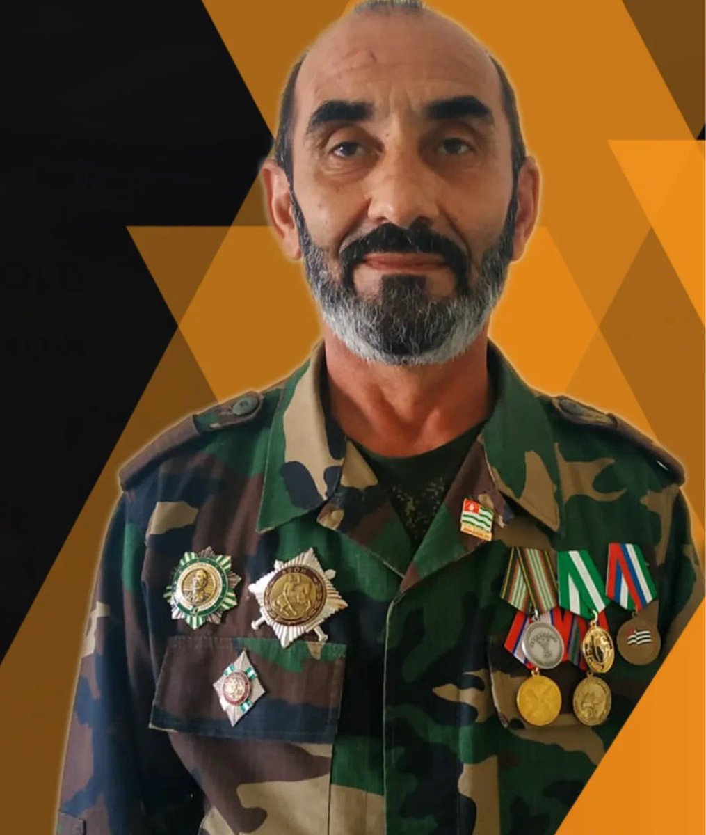 𝐓𝐢𝐦𝐮𝐫 Alo, Circassian (kabardian) volunteer in the Georgian-Abkhaz war took part on march today. Nalchik, 21.05.2025