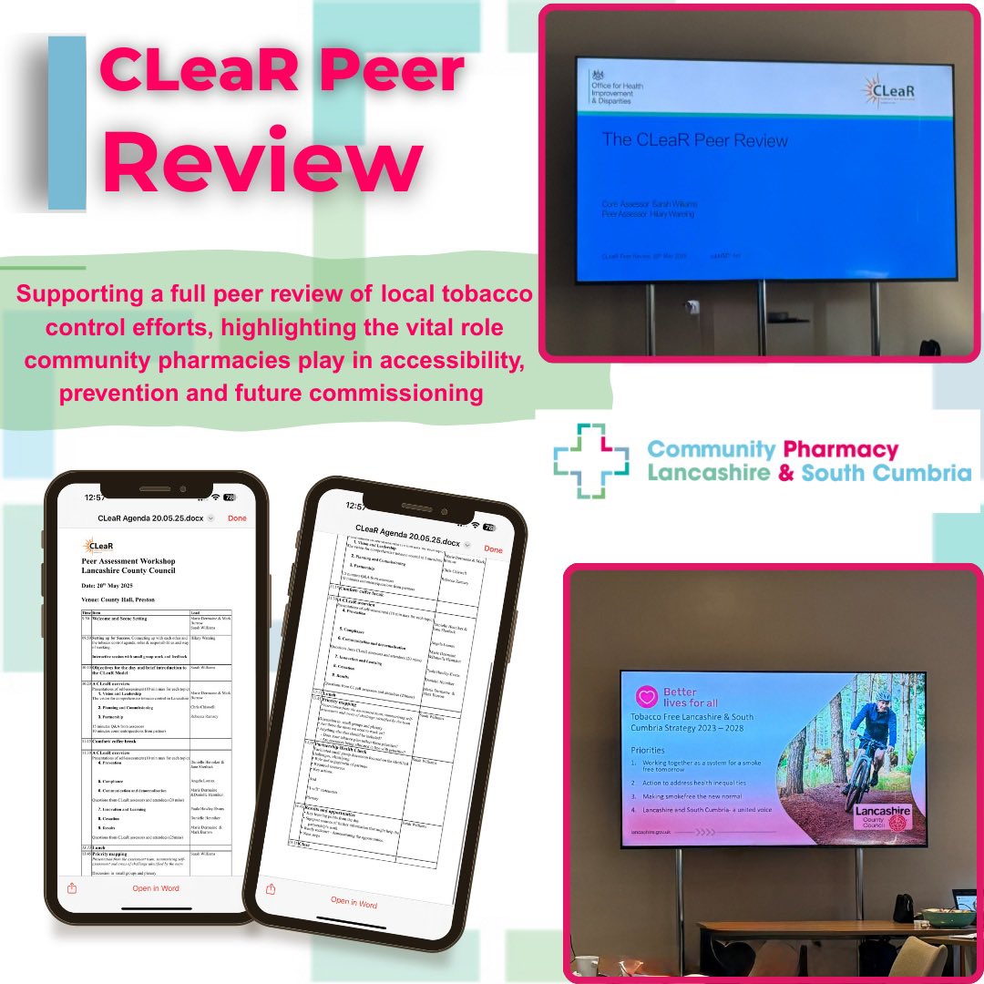 CPLSC (@compharmlsc) on Twitter photo CE Mubasher Ali joined key smoking cessation stakeholders <a href="/LancashireCC/">Lancashire County Council</a> & <a href="/LSCICB/">Lancashire and South Cumbria ICB</a> to take part in peer review of tobacco control initiatives&vital role that community pharmacies play in tackling tobacco harm particularly in improving accessibility and reducing health inequalities CE Mubasher Ali joined key smoking cessation stakeholders <a href="/LancashireCC/">Lancashire County Council</a> & <a href="/LSCICB/">Lancashire and South Cumbria ICB</a> to take part in peer review of tobacco control initiatives&vital role that community pharmacies play in tackling tobacco harm particularly in improving accessibility and reducing health inequalities