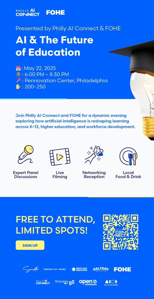 Hear from Matt Devine on the legal + ethical impact of AI in classrooms. Join educators, tech leaders &amp; students for 2.5 hrs of bold convos on:
⚖️ AI &amp; privacy laws
📊 AI in learning/assessment
🤝 Tech-education partnerships
See bar code for comp registration.