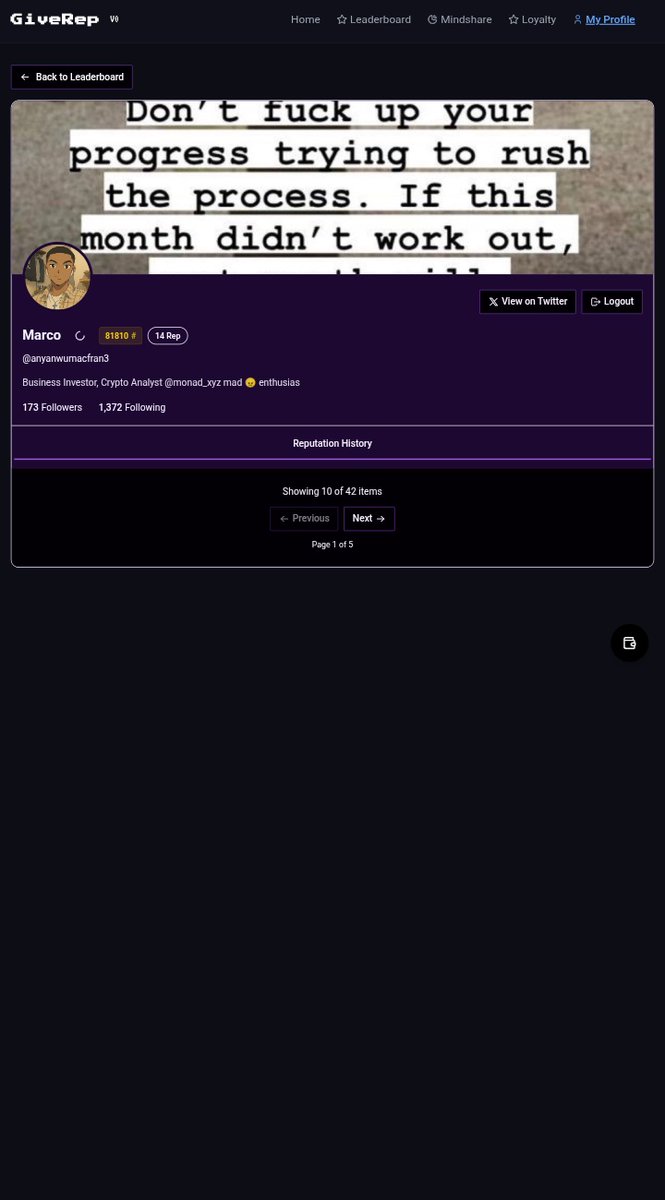 Good Morning Everyone!

<a href="/GiveRep/">GiveRep</a> just gave me 14 $REP
𝗜𝗳 𝘆𝗼𝘂 𝗻𝗲𝗲𝗱 $Rep points interact here for max points

Comment with mentioning <a href="/AnyanwuMacFran3/">Marco</a> to gain $REP points.

Time is ticking, if you aren't in leader board, work hard.