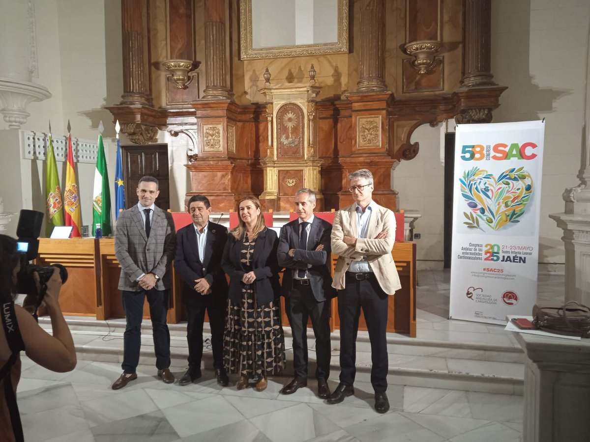 SACardiología (@sacardiologia) on Twitter photo 🚩Inauguración oficial del 58º Congreso Andaluz de las Enfermedades Cardiovasculares de manos de:
Excmo. Sr. D. Francisco Reyes Martínez
Sr. D. Javier Torres Llergo
Sra. Dª. Mª Belén Martínez
Sr. D. Juan José Gómez Doblas
Sr. D. Miguel Puentes Chiachío
#sac25 <a href="/secardiologia/">Soc Esp Cardiología</a> 🚩Inauguración oficial del 58º Congreso Andaluz de las Enfermedades Cardiovasculares de manos de:
Excmo. Sr. D. Francisco Reyes Martínez
Sr. D. Javier Torres Llergo
Sra. Dª. Mª Belén Martínez
Sr. D. Juan José Gómez Doblas
Sr. D. Miguel Puentes Chiachío
#sac25 <a href="/secardiologia/">Soc Esp Cardiología</a>