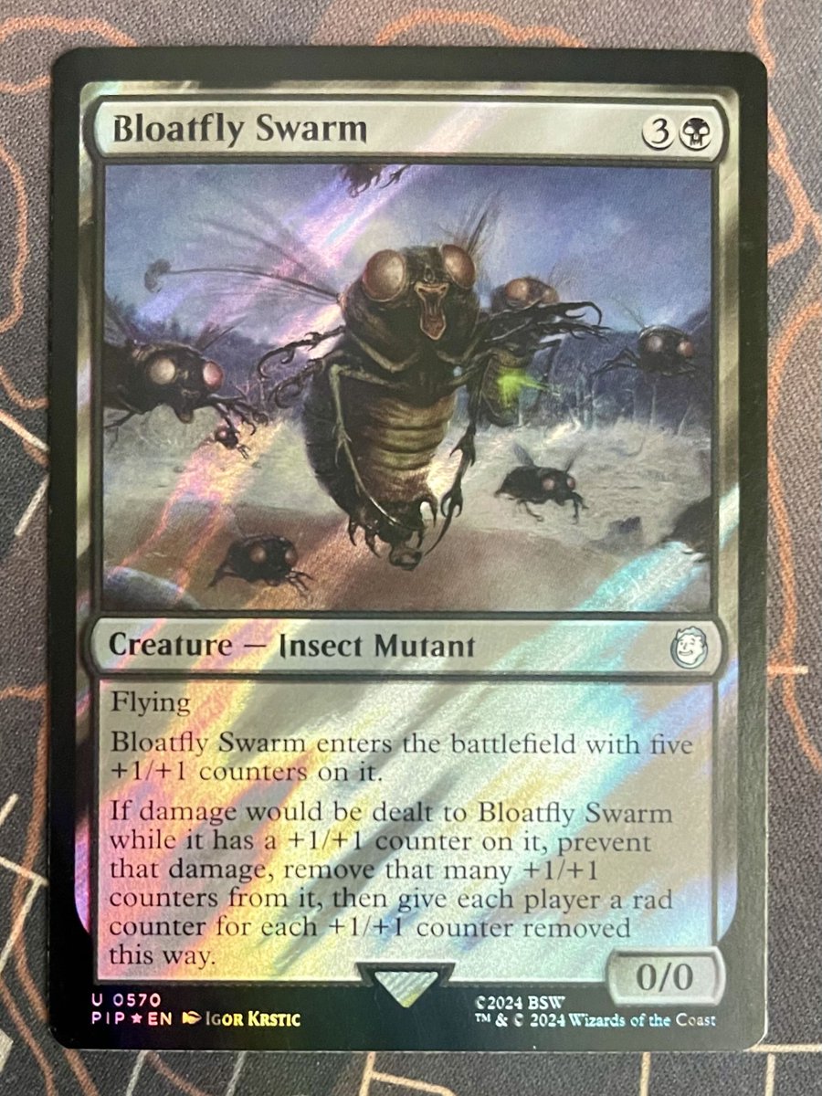 Llivia1990's tweet photo. Got this the other day for my #Mothman / #MutantMenace #EDH / #Commander deck. 
#Fallout #MtG #MagictheGathering https://t.co/6DmGf9CJxB