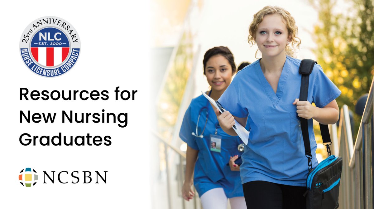 How do you apply for a multistate license? What is license by exam? Our resources for nursing students and recent graduates will help them better understand how the NLC benefits them as new nurses: nursecompact.com/newnurses #NurseCompactNation