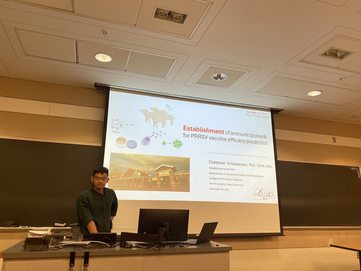 Crisci's Lab (@ecriscilab) on Twitter photo A big shout-out to Dr Sirisereewan that presented our PreProPRRS project at the NCSU Biolunch..<a href="/ECrisciLab/">Crisci's Lab</a> <a href="/CVMResearch/">NCSU CVM Research</a> A big shout-out to Dr Sirisereewan that presented our PreProPRRS project at the NCSU Biolunch..<a href="/ECrisciLab/">Crisci's Lab</a> <a href="/CVMResearch/">NCSU CVM Research</a>