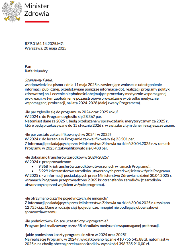 RafalMundry's tweet photo. TO jest news🚀
32 tys par zakwalifikowanych do programu in vitro w 11 miesięcy trwania programu ⚠️
Uzyskano 12755 ciąż⚠️

Wydano: 800 mln zł 
W tym czasie na 800+ wydano 60 mld zł 

Obecnie średnio rodzi się 19 tys. dzieci/mc 
To jak zyskać trzynasty miesiąc urodzeń w roku! https://t.co/hjC8Vmh3ZW