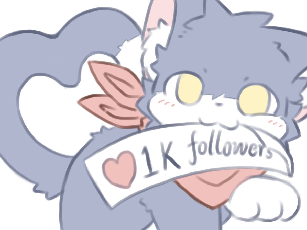 A_Midnight_Cat's tweet photo. Thanks for 1k followers！
（正好两个号都千粉了，虽然没怎么营业但还是感谢大家的喜欢） https://t.co/fsTLYPW3Ri