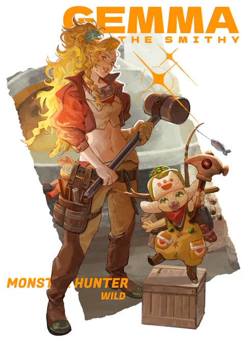 "Looking good out there"  #MonsterHunterWilds #MHWilds pls take care of my armors Gemma 