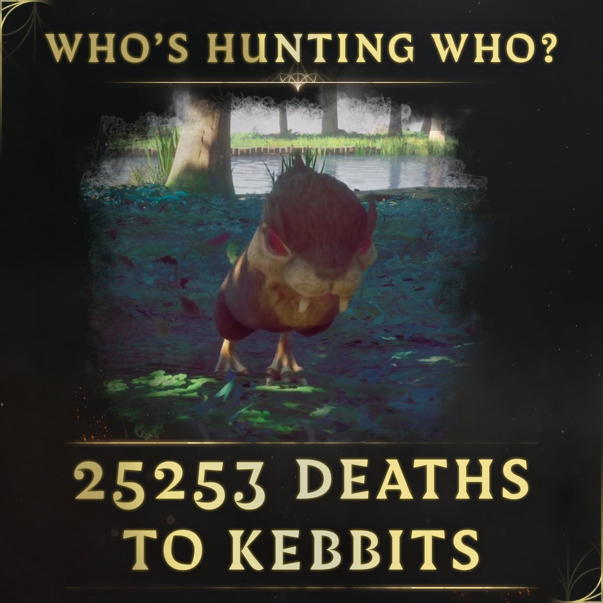 Player stats are in! We're not a farming sim, but the wildlife's clearly been farming you 🤷‍♂️