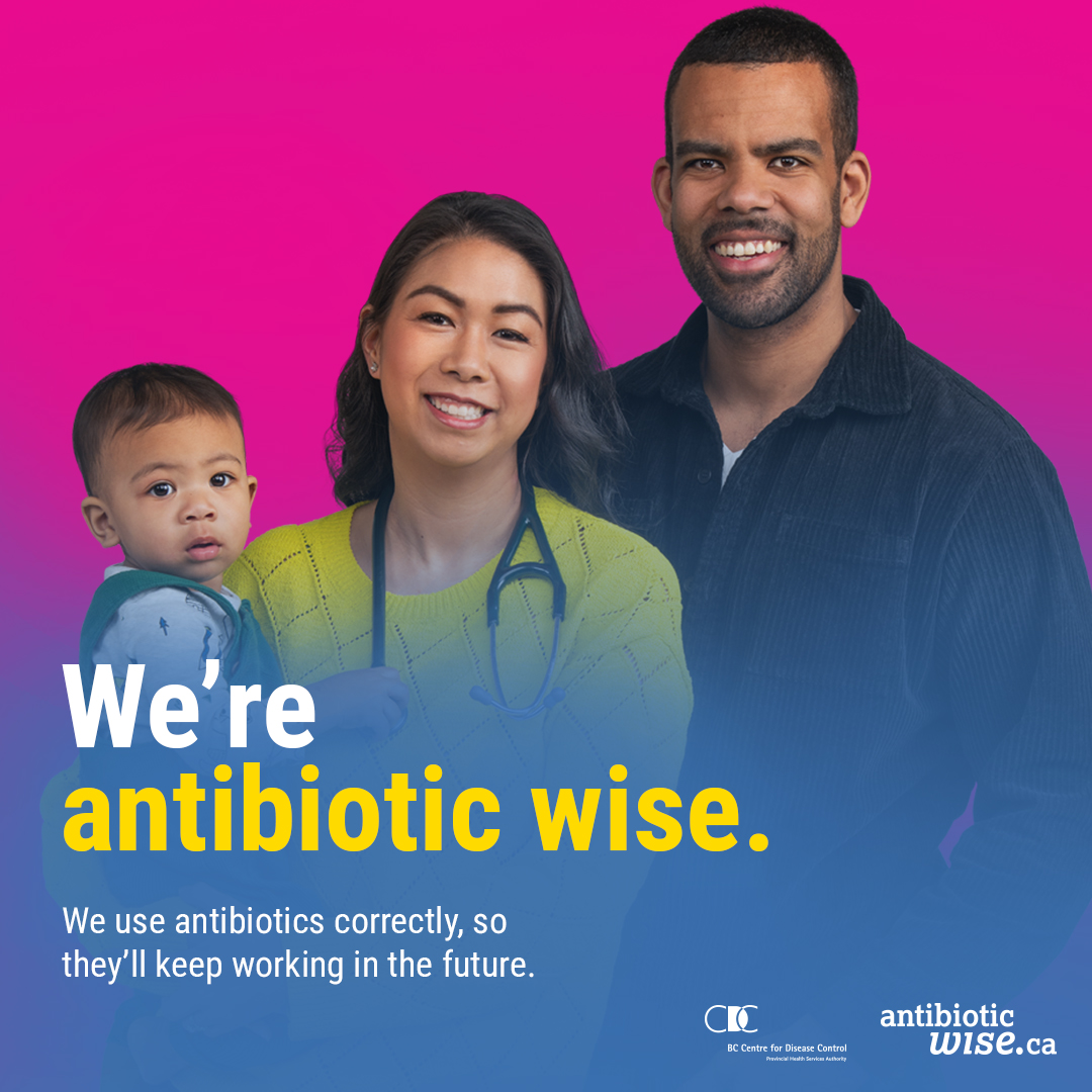 Health care providers play an important part in preventing antibiotic misuse by keeping their patients’ records up to date and making sure they use antibiotics safely. Learn more at antibioticwise.ca.

#AntibioticStewardship #Antibiotics #HealthInfo #PublicHealth