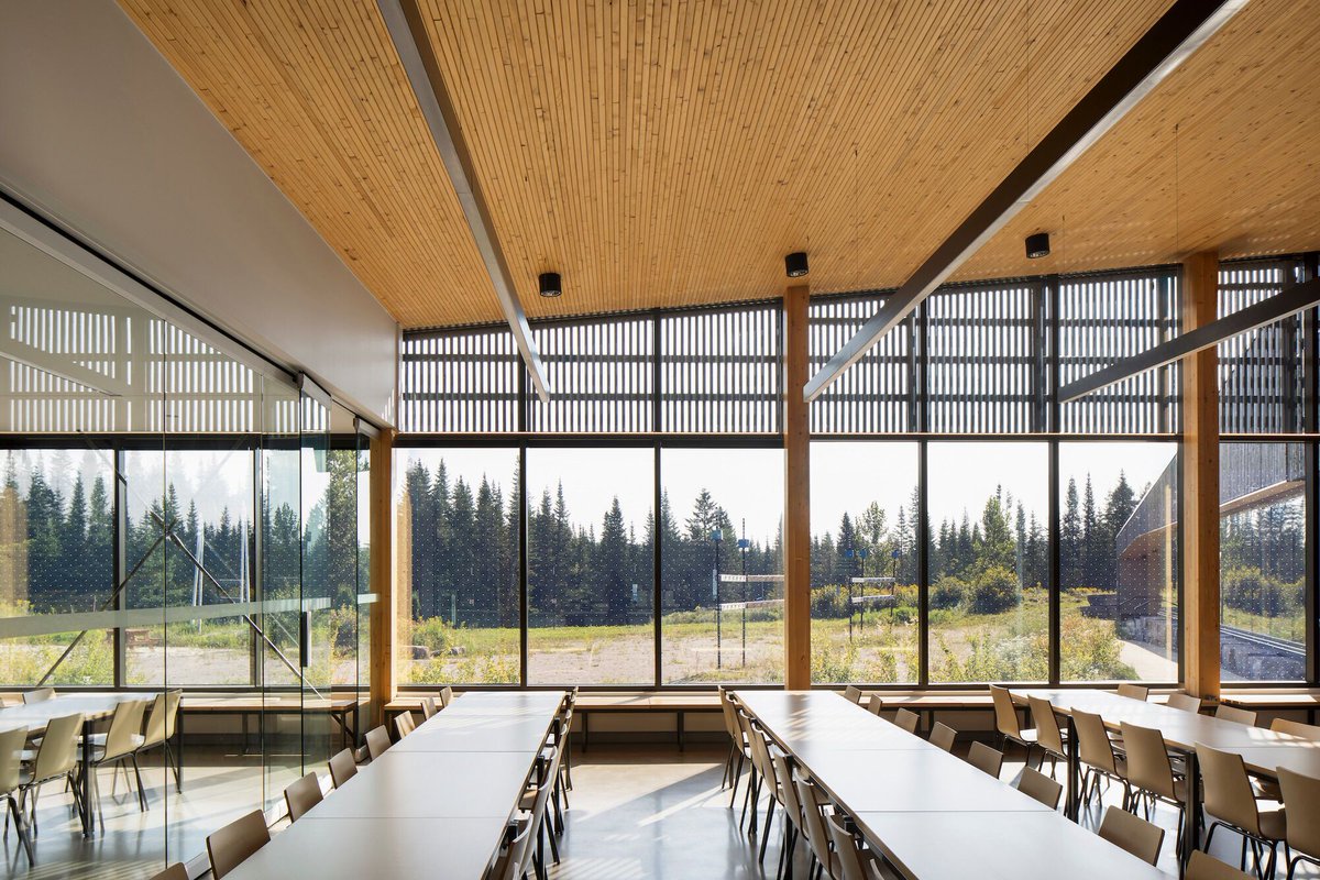 Archello's tweet photo. At Camp Mercier, Anne Carrier Architecte crafts a pavilion rooted in Quebec’s building traditions using locally sourced spruce, fir, and pine.
https://t.co/HK3tXnvbwj
#WoodArchitecture #SustainableMethods #PassiveDesign https://t.co/pRlszanjbs