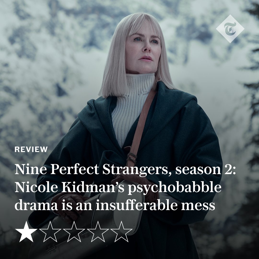 🗣️ "The hollow, self-indulgent Amazon Prime series remains a career low for Nicole Kidman."

Read our review of Nine Perfect Strangers season 2 here ⬇️
telegraph.co.uk/tv/0/nine-perf…