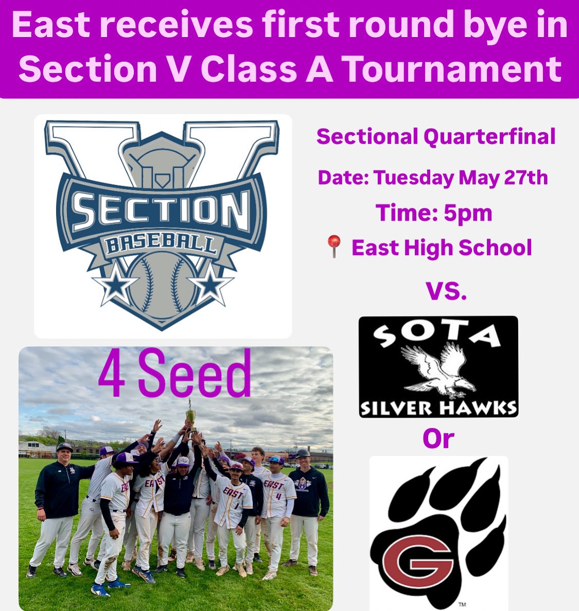 East High Baseball (@eastbaseballroc) on Twitter photo 