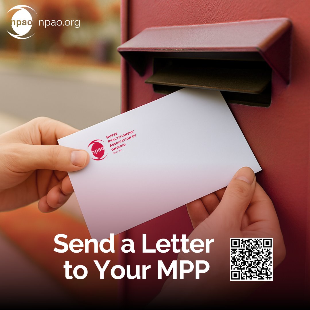 Welcome Your MPP to Queen’s Park — Let’s Strengthen Healthcare Together
📨 Send a Letter to Your MPP 👉 loom.ly/KWfZSR0

Nurse Practitioners (NPs) are essential to solving Ontario’s healthcare crisis — but outdated policies and funding models are holding us back. This