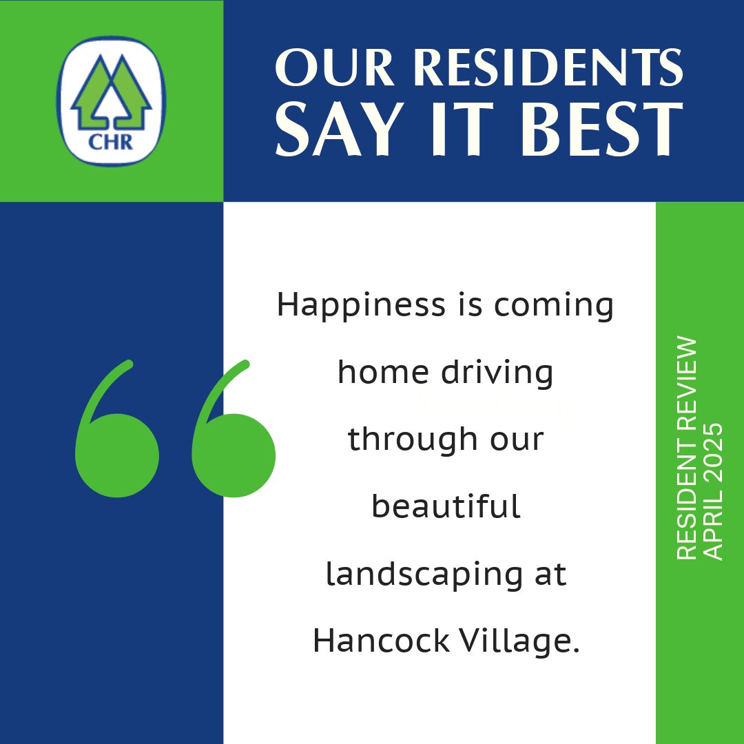 🌟 Kind words like these remind us why we love what we do. Thank you for being part of our community!

#LiveAtCHRApartments #LiveWorkPlay